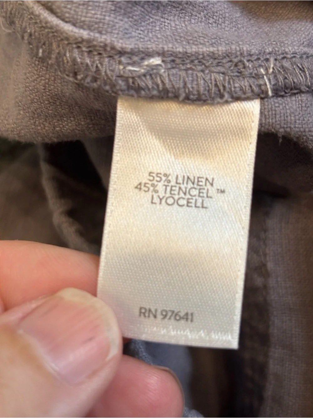 Pure Jill J Jill Linen Tencel Crop Wide Leg Pants Medium Petite Dusty Lavender